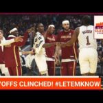 Cleveland Cavaliers CLINCH A PLAYOFF BERTH by beating the Golden State Warriors