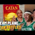The Celtics detail their EPIC team plane Catan Battles