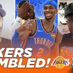 Thunder-Lakers Reaction: SGA & OKC ABSOLUTELY EMBARRASS LUKA & LA!! | The Dime With Josh and Kwab