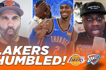 Thunder-Lakers Reaction: SGA & OKC ABSOLUTELY EMBARRASS LUKA & LA!! | The Dime With Josh and Kwab