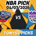 New Orleans Pelicans vs Sacramento Kings Pick 4/3/26 NBA Pick Prediction