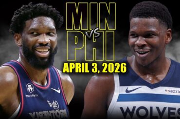 Minnesota Timberwolves vs Philadelphia 76ers Full Game Highlights – April 3, 2026 | NBA Season