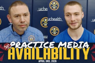 Denver Nuggets Practice Media Prior To Spurs | 4/3/26 🎙