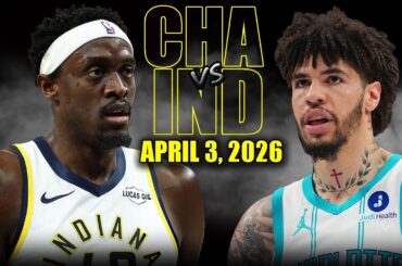 Charlotte Hornets vs Indiana Pacers Full Game Highlights – April 3, 2026 | NBA Season
