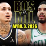 Boston Celtics vs Milwaukee Bucks Full Game Highlights – April 3, 2026 | NBA Season