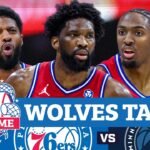 POSTGAME: Paul George, 76ers' SPIRITED Second Half Takes Down Wolves | PHLY Sixers Podcats