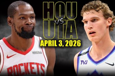 Houston Rockets vs Utah Jazz Full Game Highlights – April 3, 2026 | NBA Season