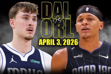 Dallas Mavericks vs Orlando Magic Full Game Highlights – April 3, 2026 | NBA Season