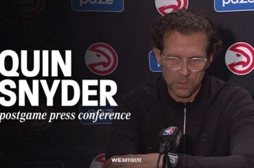 Hawks vs. Nets Postgame Press Conference: Quin Snyder