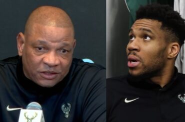 Doc Rivers speaks on Giannis feuding with Bucks for not letting him play 😬