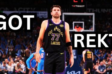 Lakers Cheeks Got CLAPPED Off The Bone By The Thunder