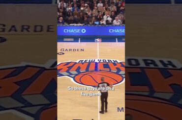 That's one way to open a Knicks game, Clyde 😳 #shorts