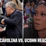 Reaction to Geno Auriemma & Dawn Staley exchanging words | ESPN College Basketball