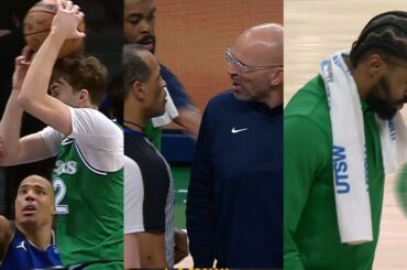 Cooper Flagg tech for arguing no call then Jason Kidd & Naji Marshall ejected
