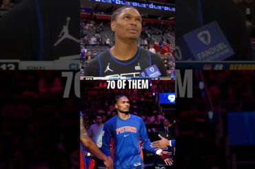 Ausar Thompson wants 70 Defensive Players of the month awards 😂 #ausarthompson #detroitpistons