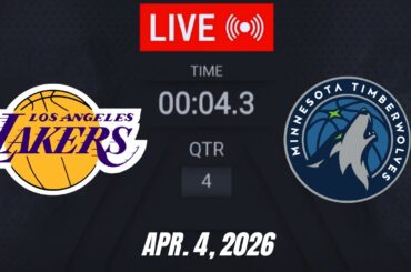 NBA LIVE! Los Angeles Lakers vs Minnesota Timberwolves April 4, 2026 | 2026 NBA Season Live 2K