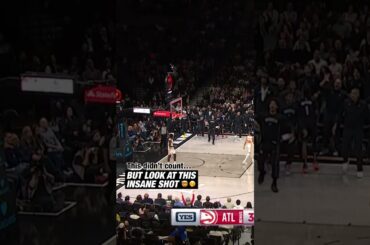 tbh this should’ve counted 🤯 that was CRAZY! #nba #brooklynnets #shorts