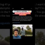 LeBron James on Memphis grizzlies #memphisgrizzles #lebronjames