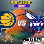 HORNETS VS PACERS.  Hornets go for three in a row.