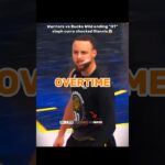 Warriors Vs Bucks crazy 🥵 Overtime ending Game #shorts