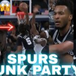 SPURS DUNK PARTY.. Spurs vs Grizzlies Highlights Reaction