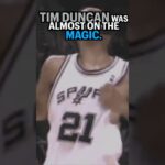 Tim Duncan almost signed with the Magic #orlandomagic