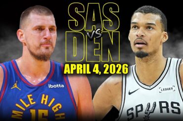 San Antonio Spurs vs Denver Nuggets Full Game Highlights – April 4, 2026 | NBA Season