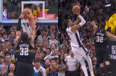 Aaron Gordon CLAMPS and dunk then Wemby misses game winner to force OT