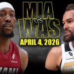 Miami Heat vs Washington Wizards Full Game Highlights – April 4, 2026 | NBA Season