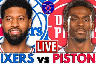 Philadelphia 76ers vs Detroit Pistons Live Stream Play-By-Play & Scoreboard