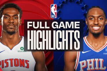 PISTONS at 76ERS | FULL GAME HIGHLIGHTS | April 4, 2026