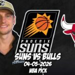 Phoenix Suns vs Chicago Bulls 4/5/26 NBA Free Picks & Prediction | NBA Betting Tips