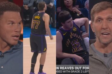 Dirk, Blake & UD react to Austin Reaves and Luka Doncic out weeks with injury 😬