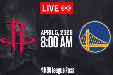 NBA LIVE! Houston Rockets vs Golden State Warriors | April 5, 2025 | NBA Today NBA 2K26 Gameplay