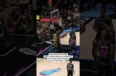 Will Riley was HOOPIN' this afterrnoon 🧙‍♂️ #highlights #nba #rookie #careerhigh #shorts #basketball