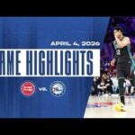 Pistons Lock Up East’s Top Seed in Philadelphia | Game Highlights | 4.04.26