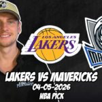 Los Angeles Lakers vs Dallas Mavericks 4/5/26 NBA Free Picks & Prediction | NBA Betting Tips