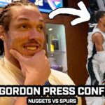 Aaron Gordon on His "AURA" on Nuggets, Jokic vs Wemby, Guarding Wemby & More After OT WIN vs Spurs