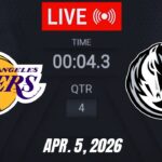NBA LIVE! Los Angeles Lakers vs Dallas Mavericks April 5, 2026 | 2026 NBA Regular Season 2K