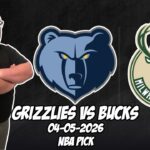Memphis Grizzlies vs Milwaukee Bucks 4/5/26 NBA Free Picks & Prediction | NBA Betting Tips