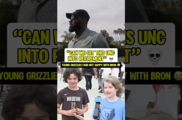 These young Grizzlies fans didn’t hold back after Bron’s comments on Memphis. 😭😅