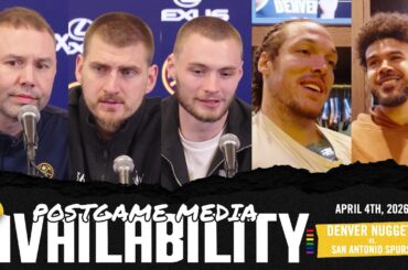 ALL Denver Nuggets Postgame Media vs. SAS  🎙️