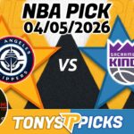 LA Clippers vs. Sacramento Kings Pick 4/5/26 NBA Pick Prediction
