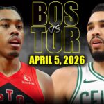Boston Celtics vs Toronto Raptors Full Game Highlights – April 5, 2026 | NBA Season