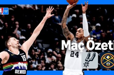 San Antonio Spurs - Denver Nuggets | Maç Özeti | NBA | Prime Video Türkiye