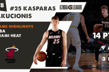 Lithuanian KASPARAS JAKUCIONIS 14 PTS / 9 AST / 2 BLK Miami Heat game highlights