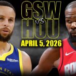 Golden State Warriors vs Houston Rockets Full Game Highlights – April 5, 2026 | NBA Season
