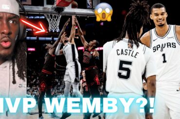 WEMBY EXPLODES FOR 41 PTS.. Spurs Vs Bulls Highlights Reaction