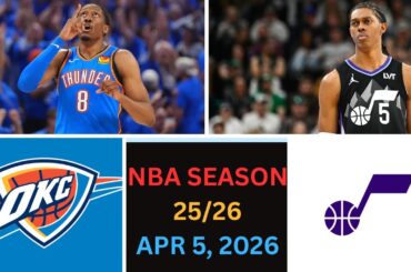 (LIVE) Oklahoma City Thunder vs Utah Jazz| Jalen Williams vs Cody Williams NBA Live Stream