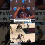 Bam was not able to drop 83 points again on the Wizards 😅 #nba #bamadebayo #nbafunny #miamiheat